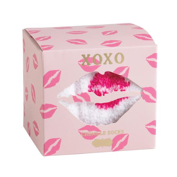 Pink Chenille Sock - Ballyhoo Boutique and Gift