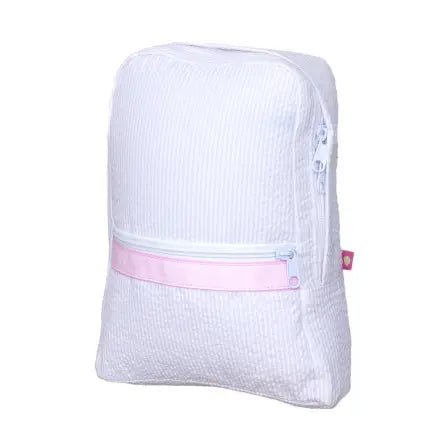 Pink Seersucker Backpacks - Ballyhoo Boutique and Gift