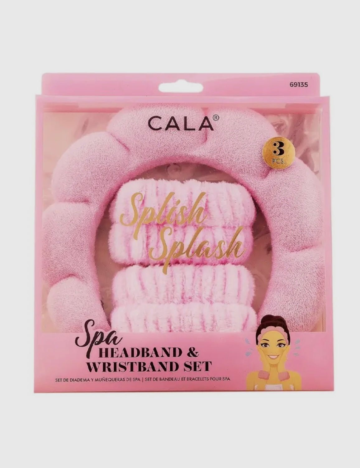 Pink Spa headband and wristband set - Ballyhoo Boutique and Gift