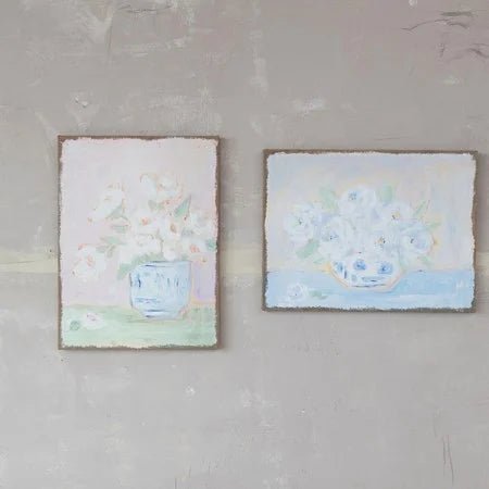 Plastered Burlap Wall Decor - Ballyhoo Boutique and Gift
