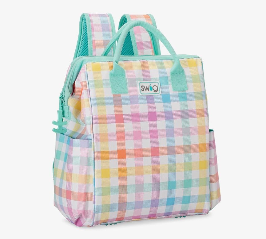 Pretty in Plaid Packi backpack cooler - Ballyhoo Boutique and Gift