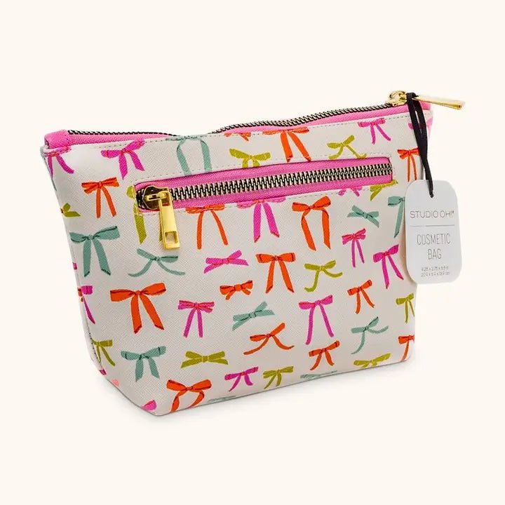 Put a Bow on it Clutch Cosmetic Pouch - Ballyhoo Boutique and Gift
