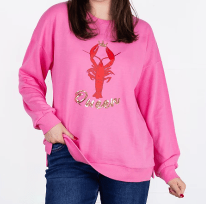 Queen of Crawfish Sweatshirt - Ballyhoo Boutique and Gift