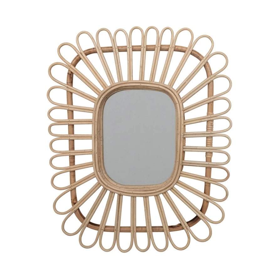 Rattan Wall Mirror - Ballyhoo Boutique and Gift