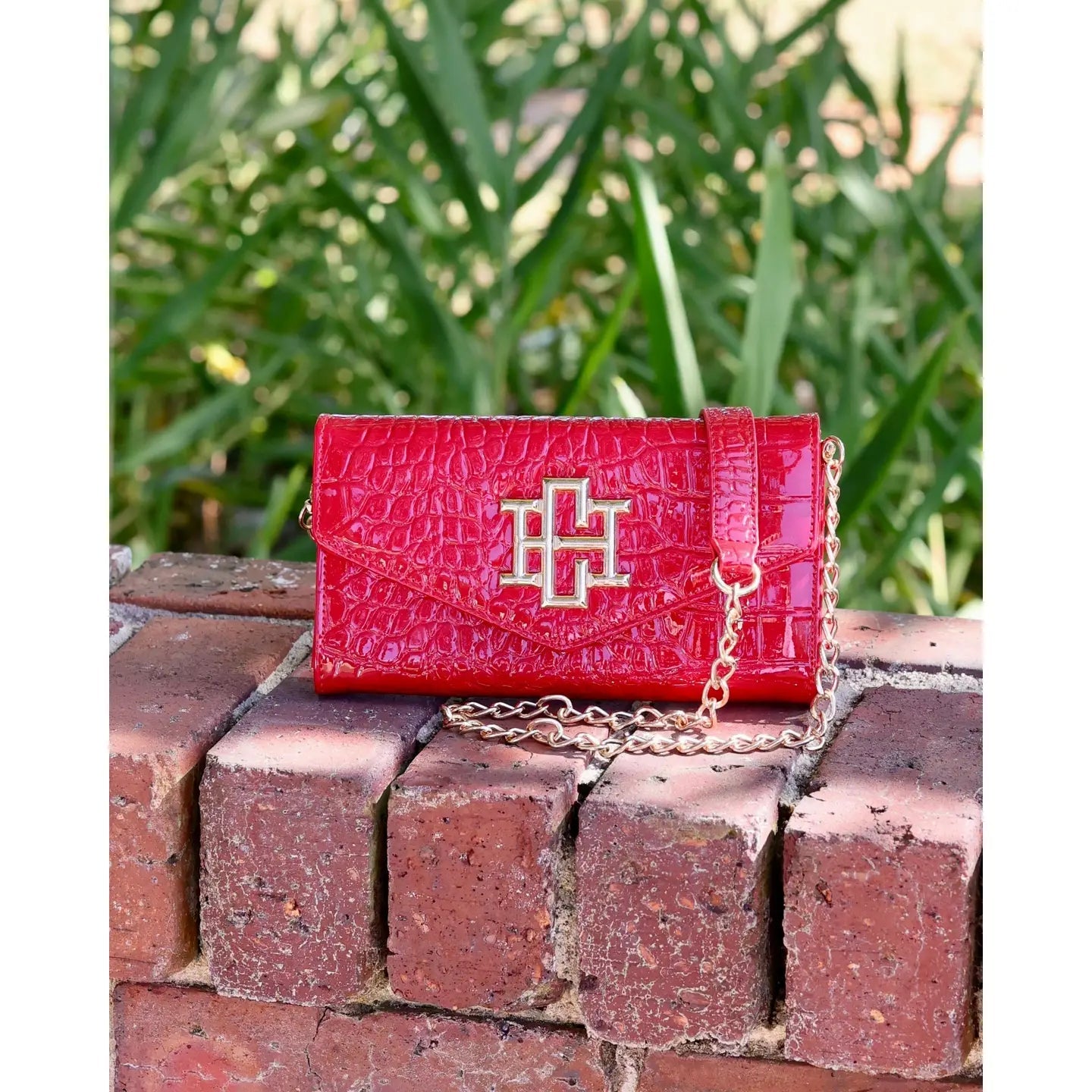 Red Carlington Clutch/Crossbody - Ballyhoo Boutique and Gift