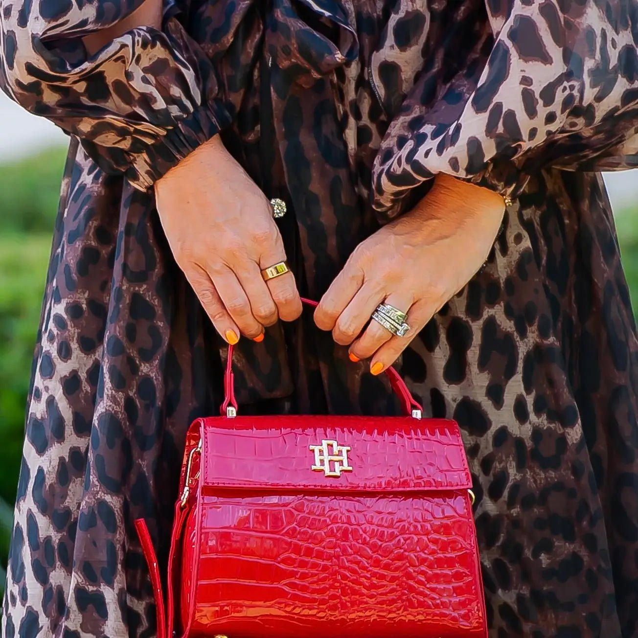 Red Vivienne Handbag - Ballyhoo Boutique and Gift