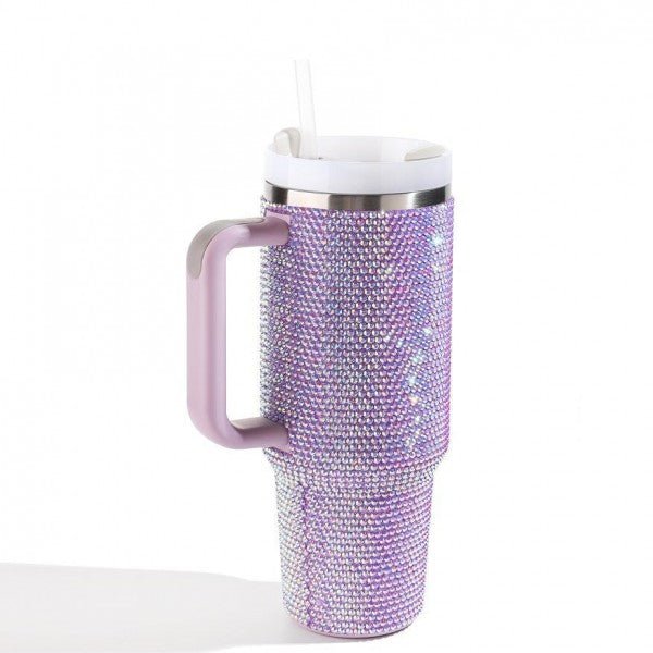 Rhinestone 40oz Tumbler - Ballyhoo Boutique and Gift