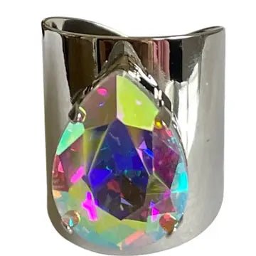 Rhinestone Teardrop Rings - Ballyhoo Boutique and Gift