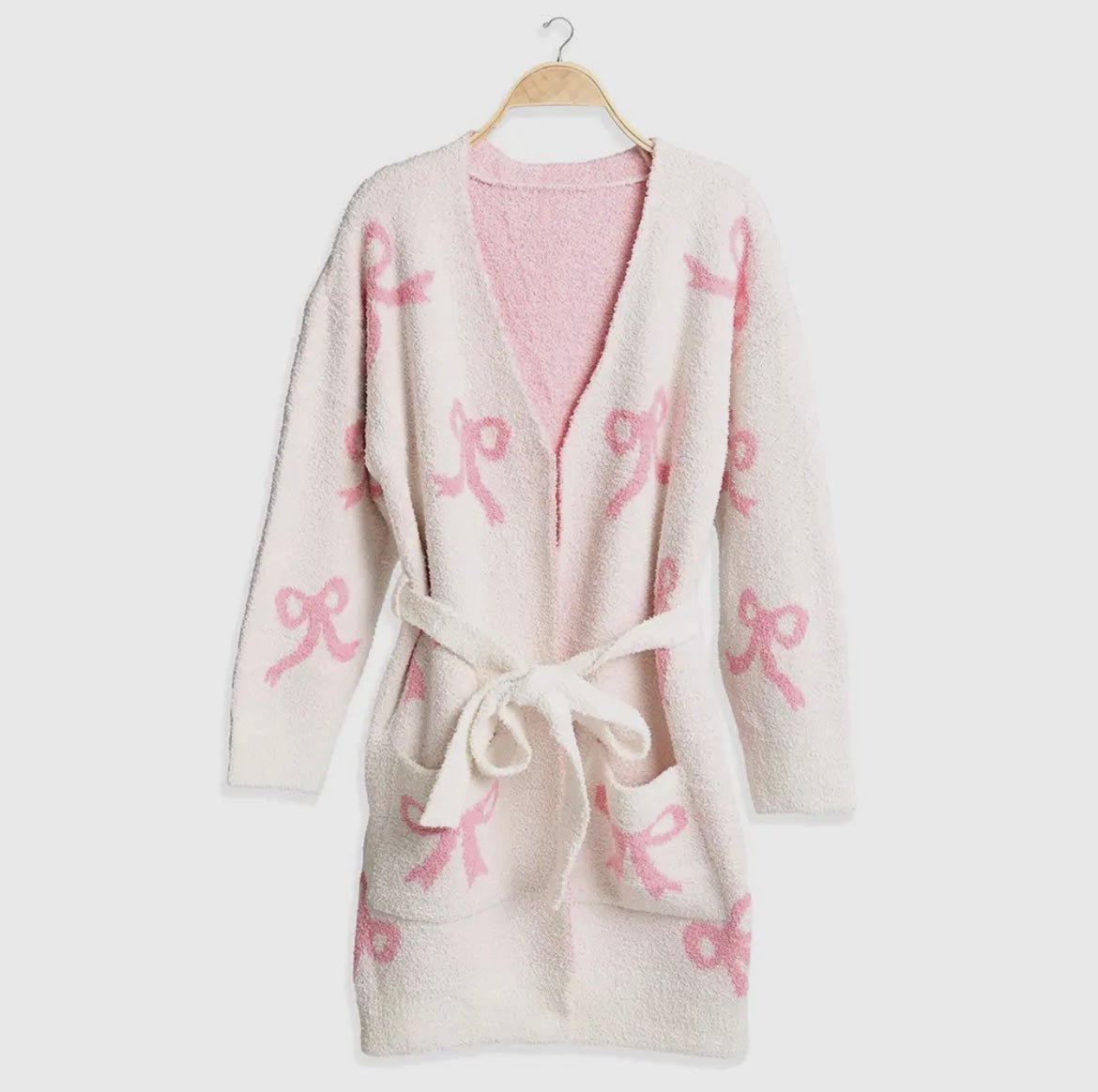 Ribbon Robe with pocket and belt - Ballyhoo Boutique and Gift