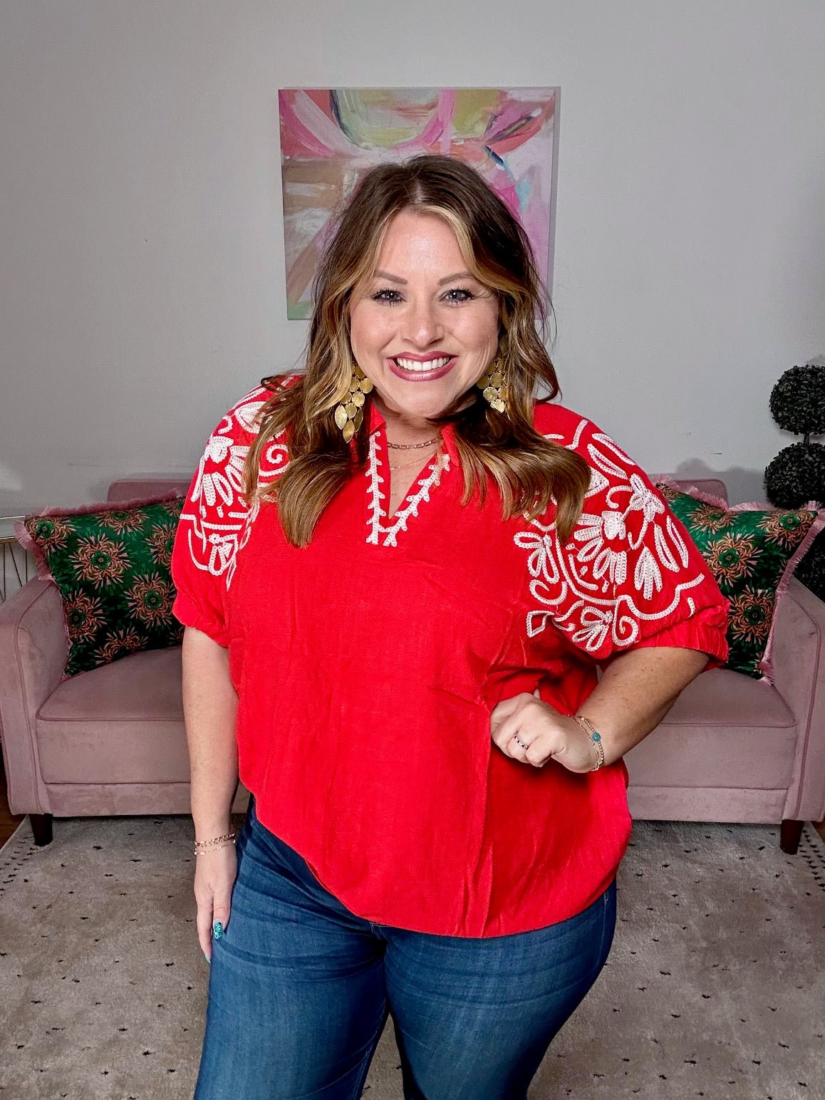 Ruby Rampage Top - Ballyhoo Boutique and Gift