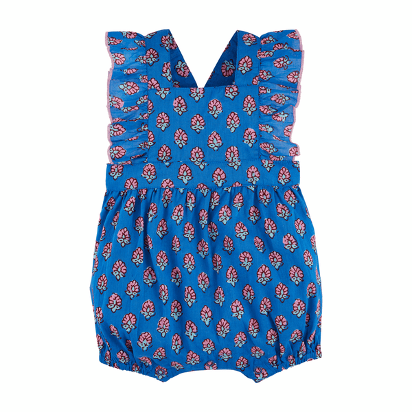 Ruffle Block Romper - Ballyhoo Boutique and Gift