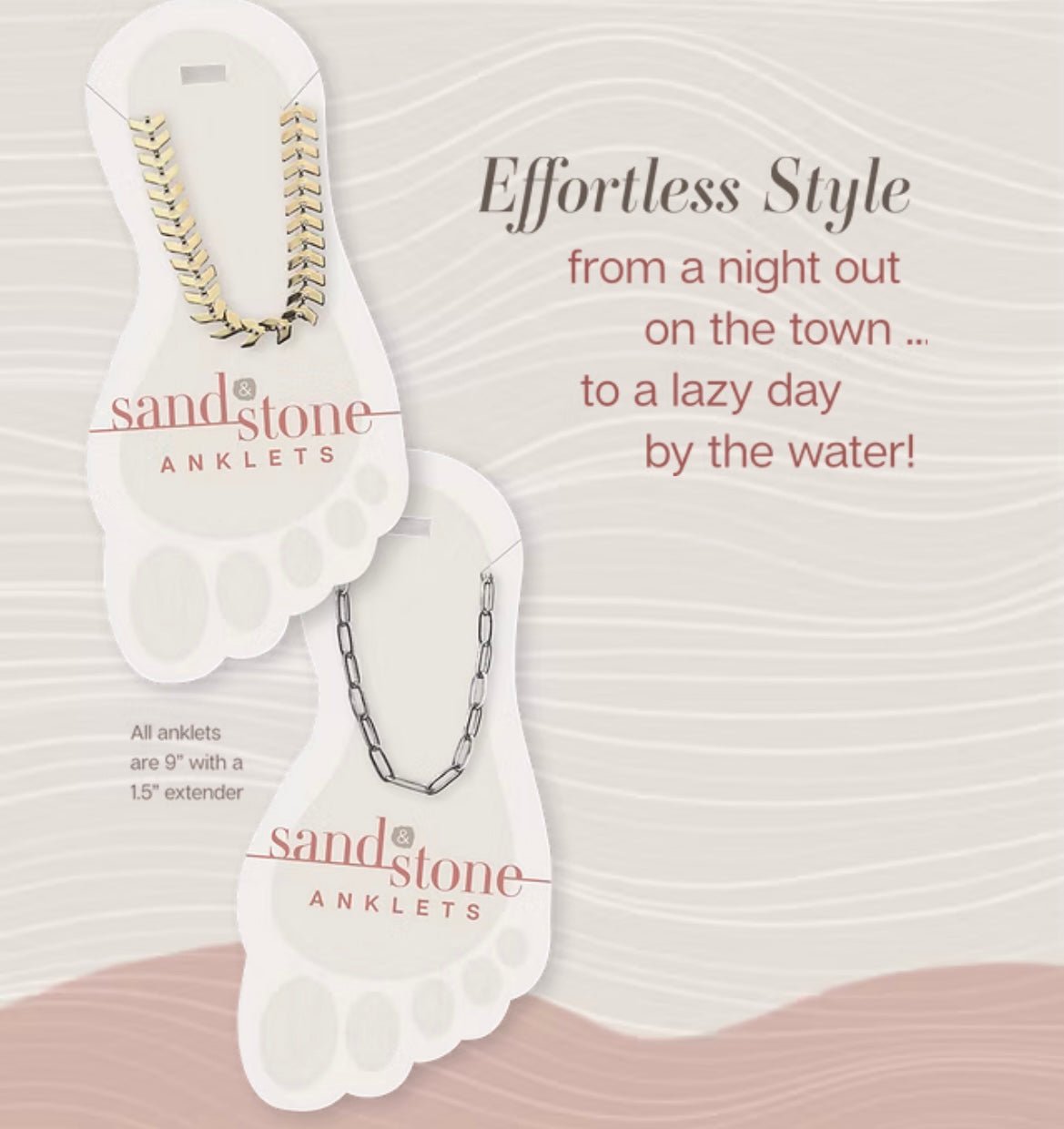 Sand&Stone Anklets - Ballyhoo Boutique and Gift