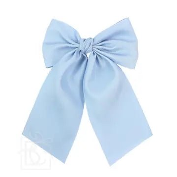 Satin Bow w/ Knot & Tails Alligator Clip - Ballyhoo Boutique and Gift