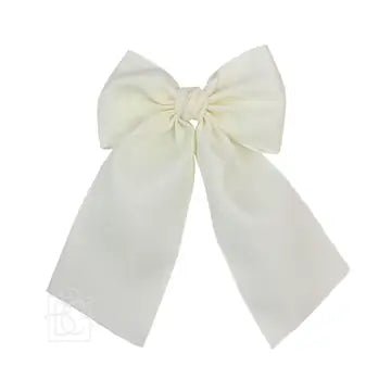 Satin Bow w/ Knot & Tails Alligator Clip - Ballyhoo Boutique and Gift