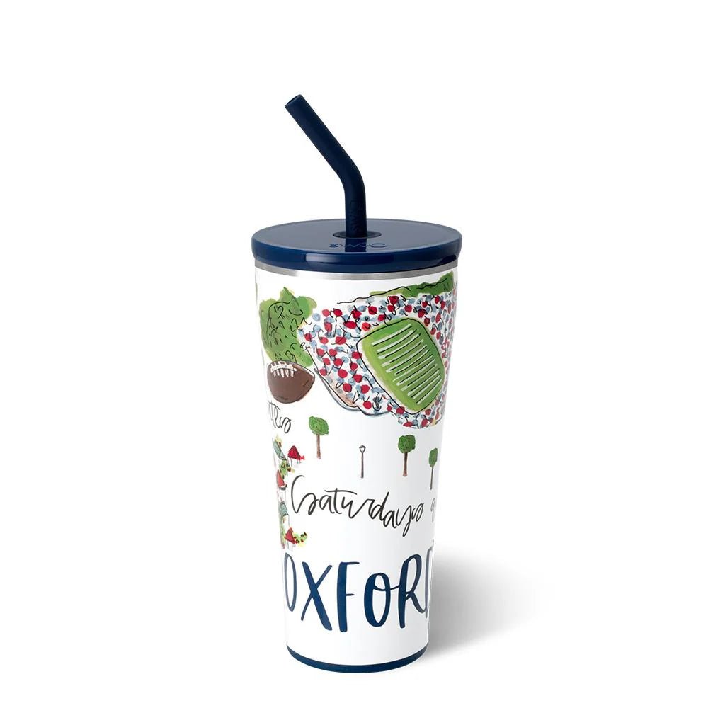 Saturdays in Oxford Straw Tumbler 32oz - Ballyhoo Boutique and Gift