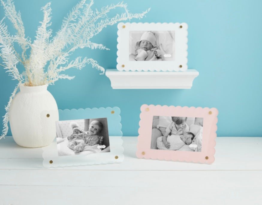 Scalloped Acrylic Frame - Ballyhoo Boutique and Gift