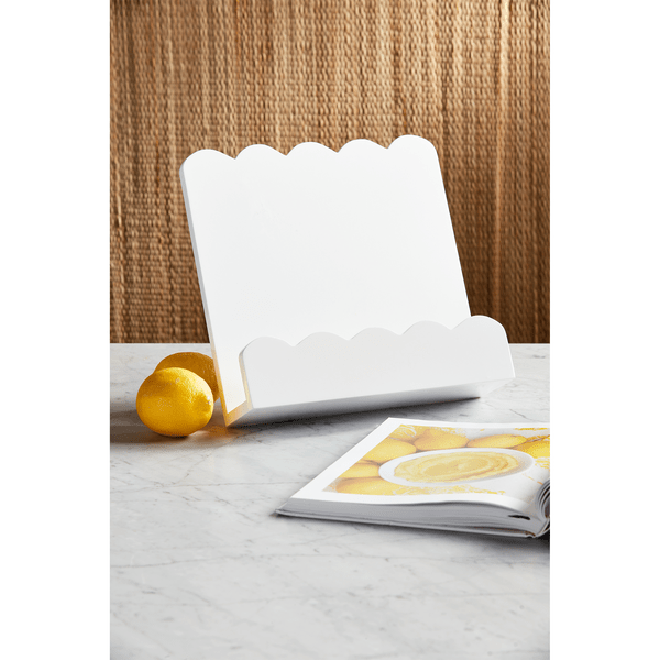 Scalloped Cookbook Holder - Ballyhoo Boutique and Gift