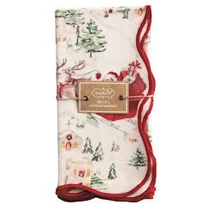 Scalloped Napkin Set - Ballyhoo Boutique and Gift