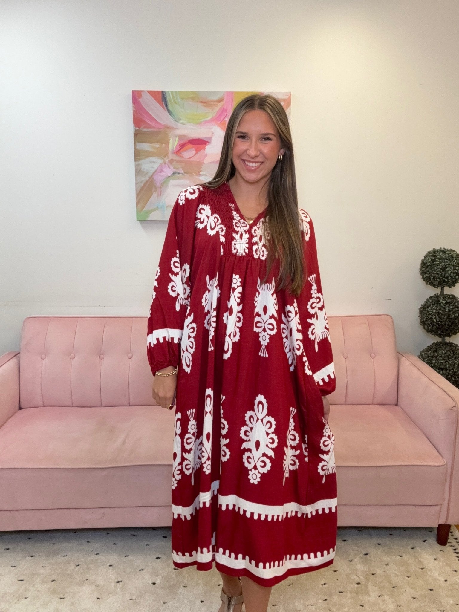 Scarlet Skies Dress - Ballyhoo Boutique and Gift