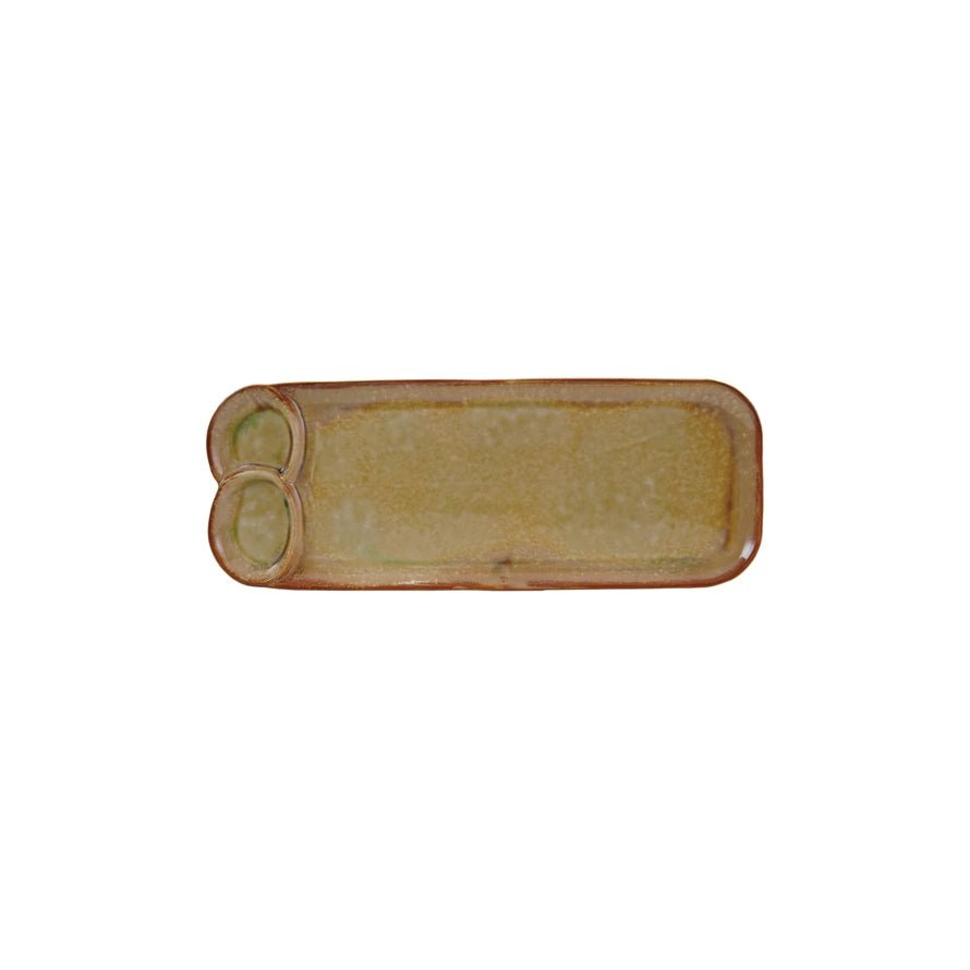 Sectioned Stoneware Platter - Ballyhoo Boutique and Gift