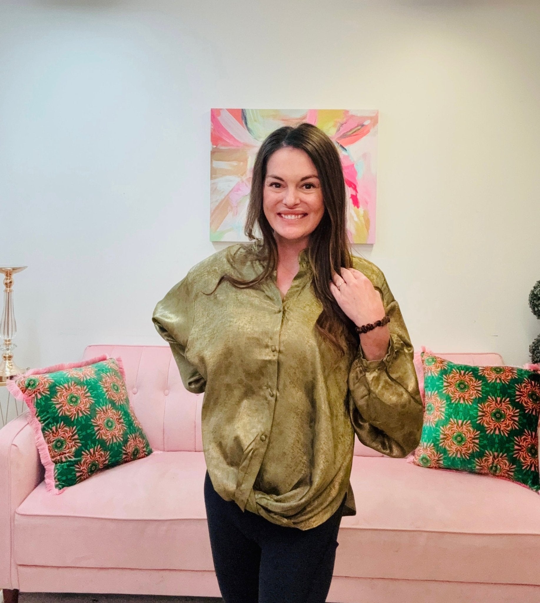 Shimmering Shadows Top - Ballyhoo Boutique and Gift