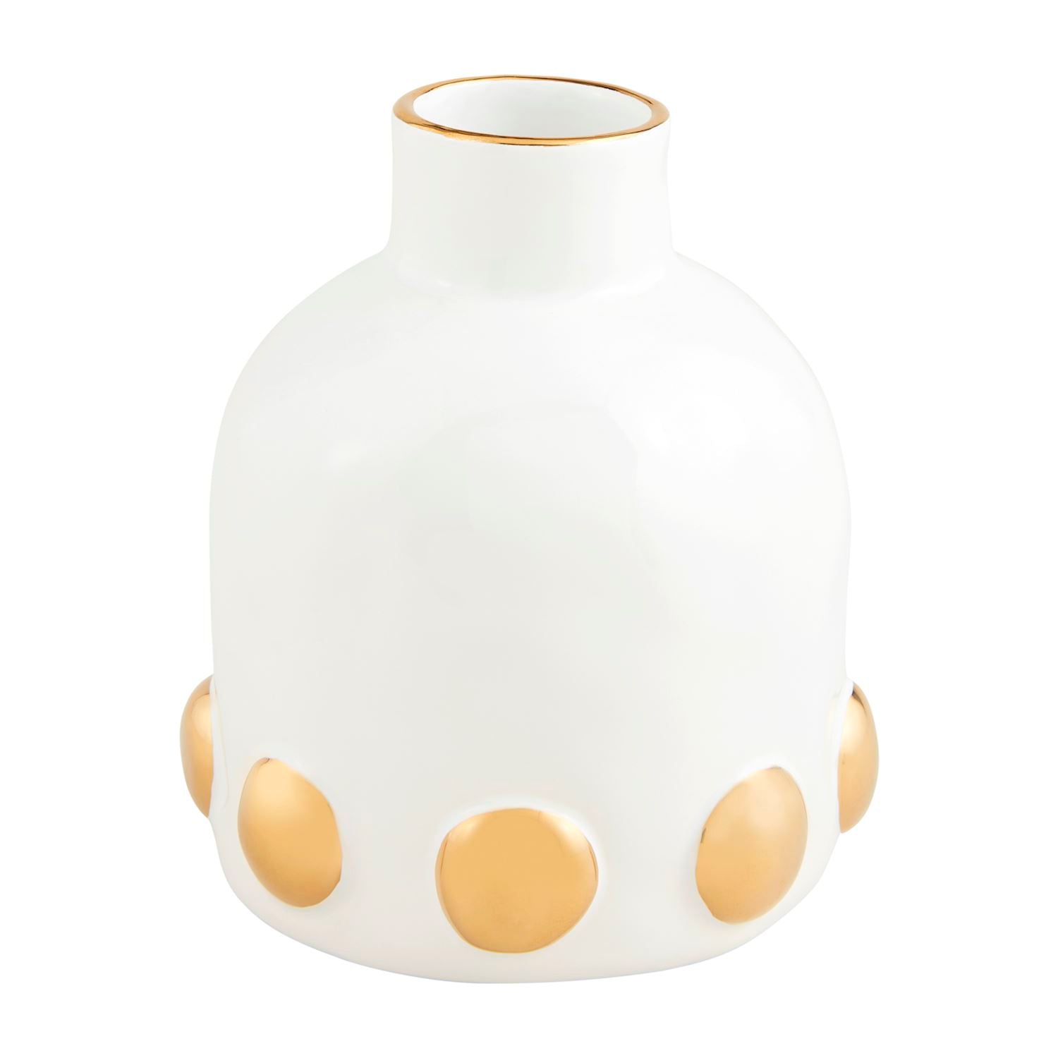 Small Gold Ceramic Vase - Ballyhoo Boutique and Gift