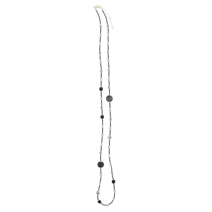 Smokey Stone Seed Necklace - Ballyhoo Boutique and Gift