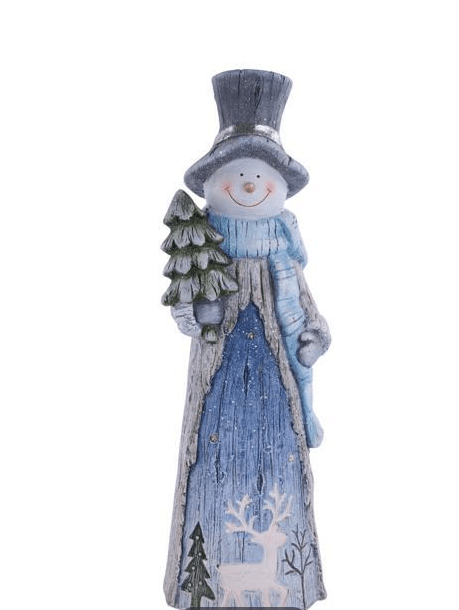 Snowman w/Tree LED - Ballyhoo Boutique and Gift