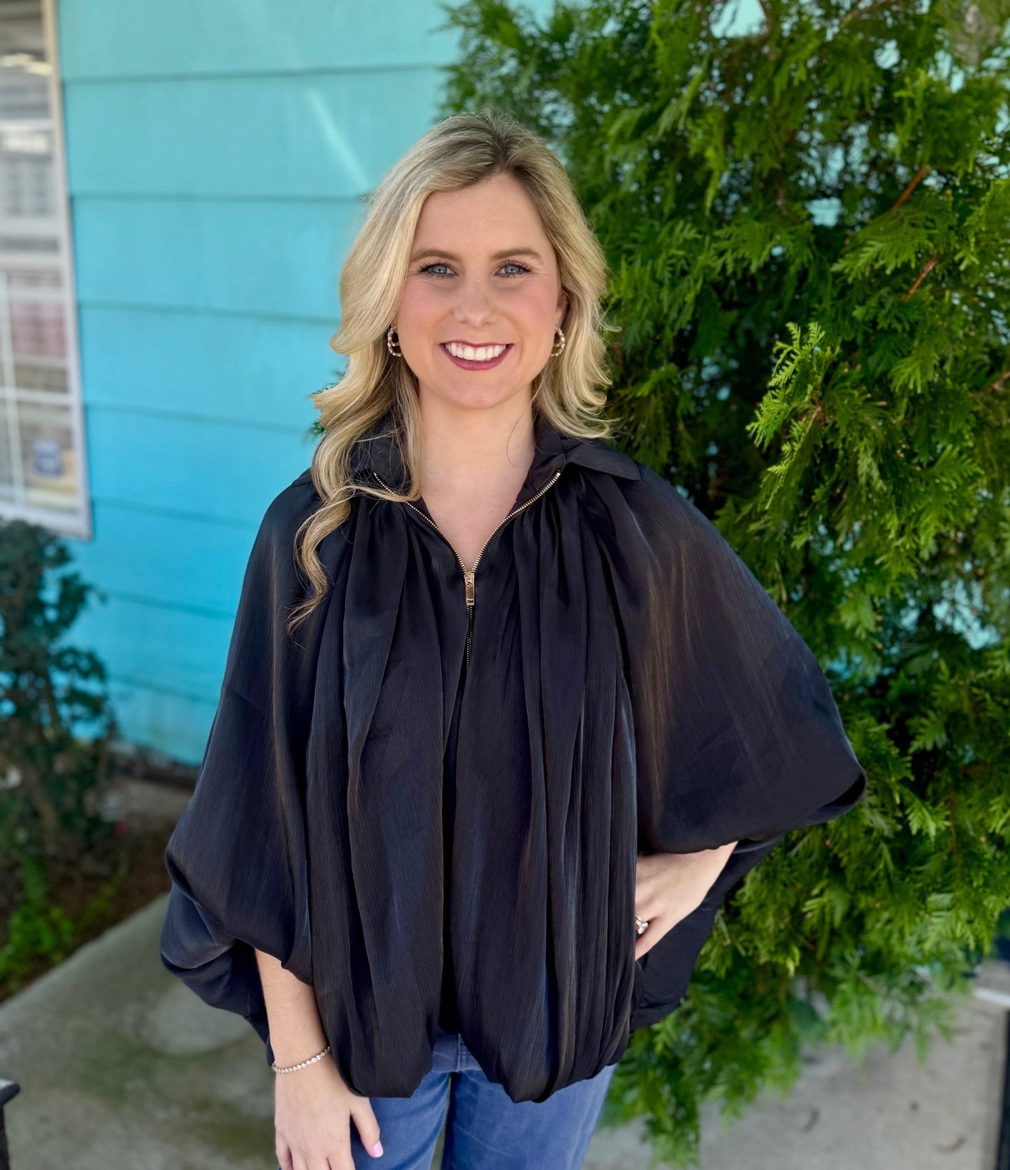 Sparkle and Shine Bomber Jacket - Ballyhoo Boutique and Gift