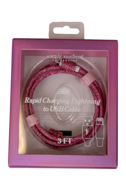 Sparkle Tech Cable USB - Ballyhoo Boutique and Gift