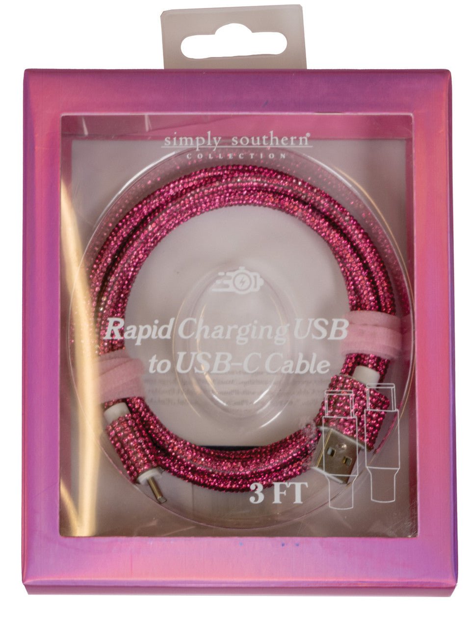 Sparkle Tech USB - C Cable - Ballyhoo Boutique and Gift