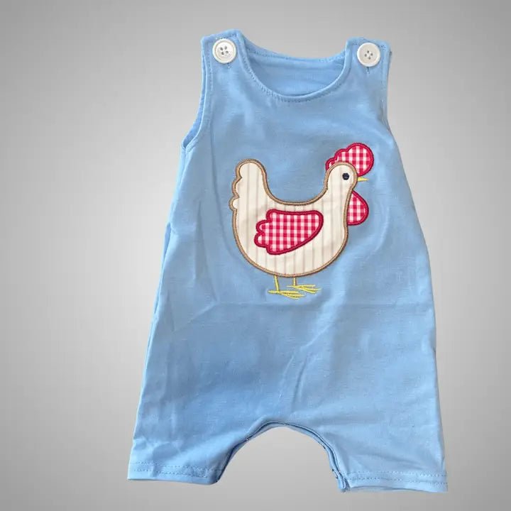 Spring Chicken Romper - Ballyhoo Boutique and Gift