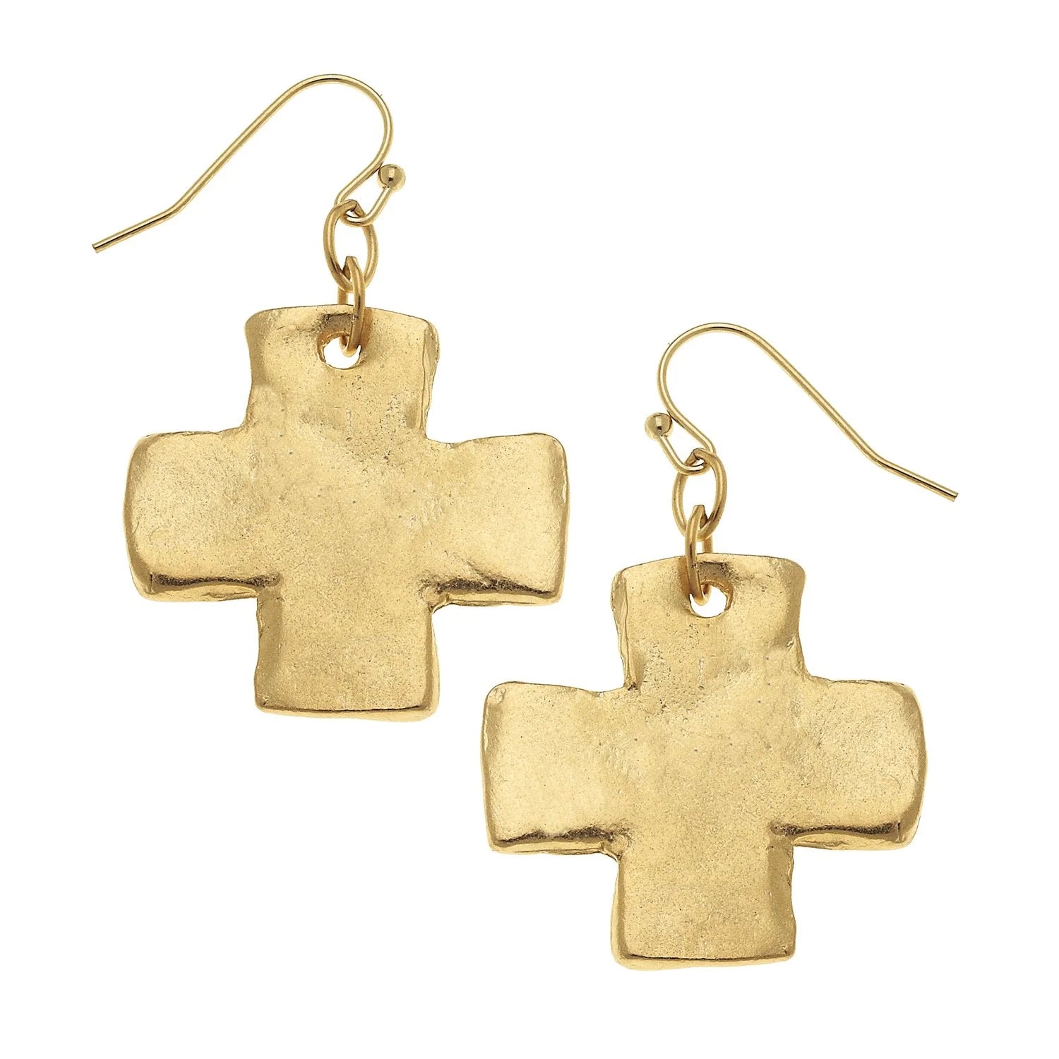Sqaure Cross Earrings - Ballyhoo Boutique and Gift