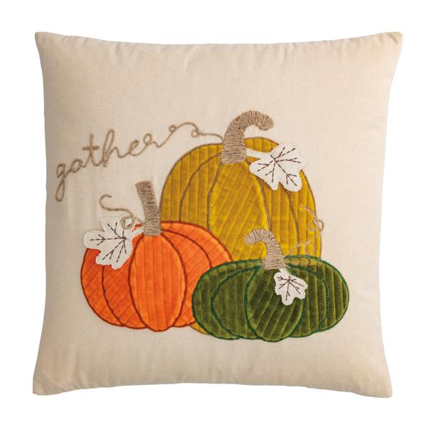 Square Corduroy Pumpkin Pillow - Ballyhoo Boutique and Gift