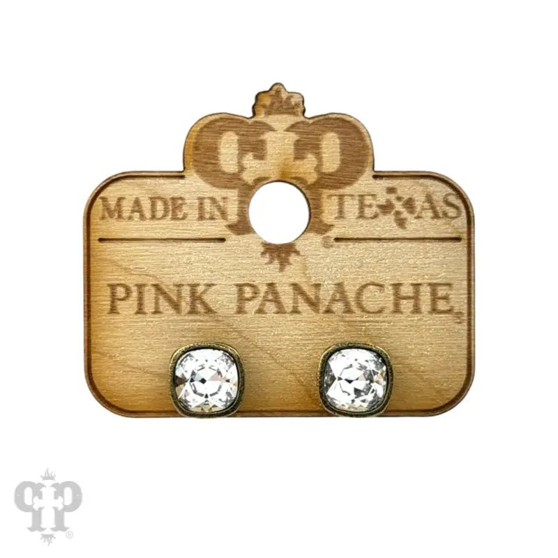 Square Crystal Earring - Ballyhoo Boutique and Gift