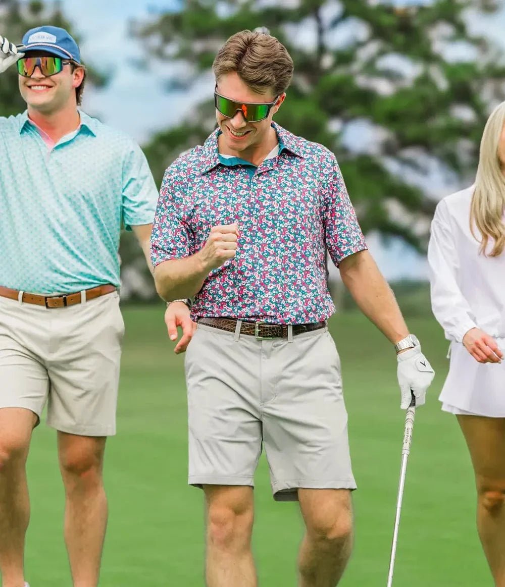 SS Floral Fusion Polo - Ballyhoo Boutique and Gift