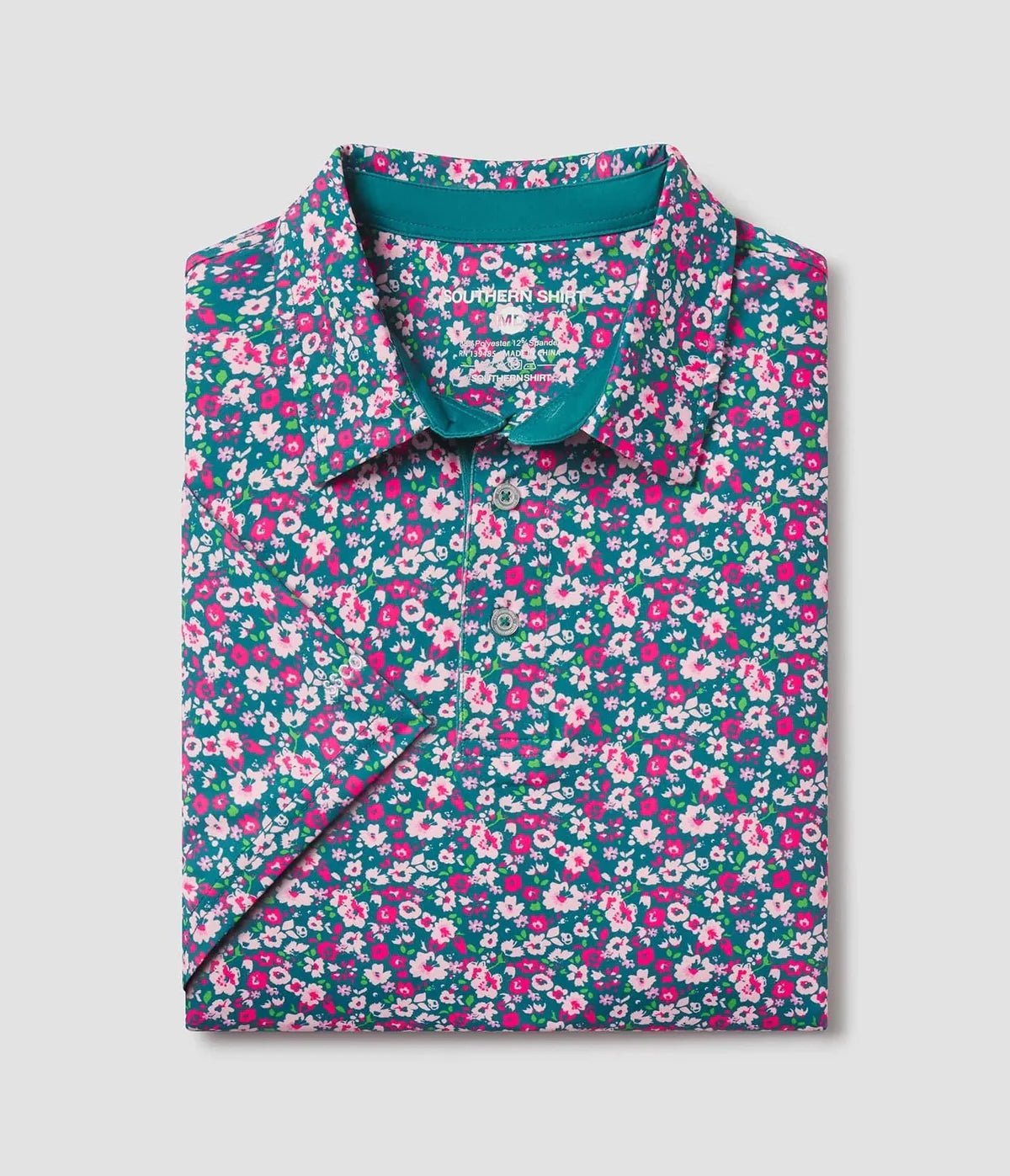 SS Floral Fusion Polo - Ballyhoo Boutique and Gift