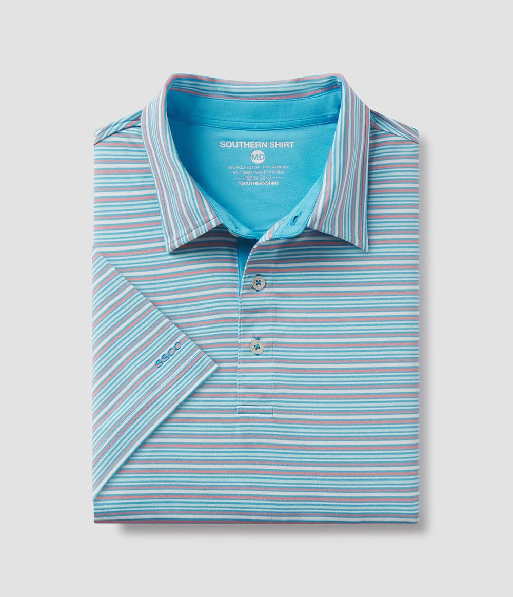 SS Sawgrass Stripe Polo - Ballyhoo Boutique and Gift