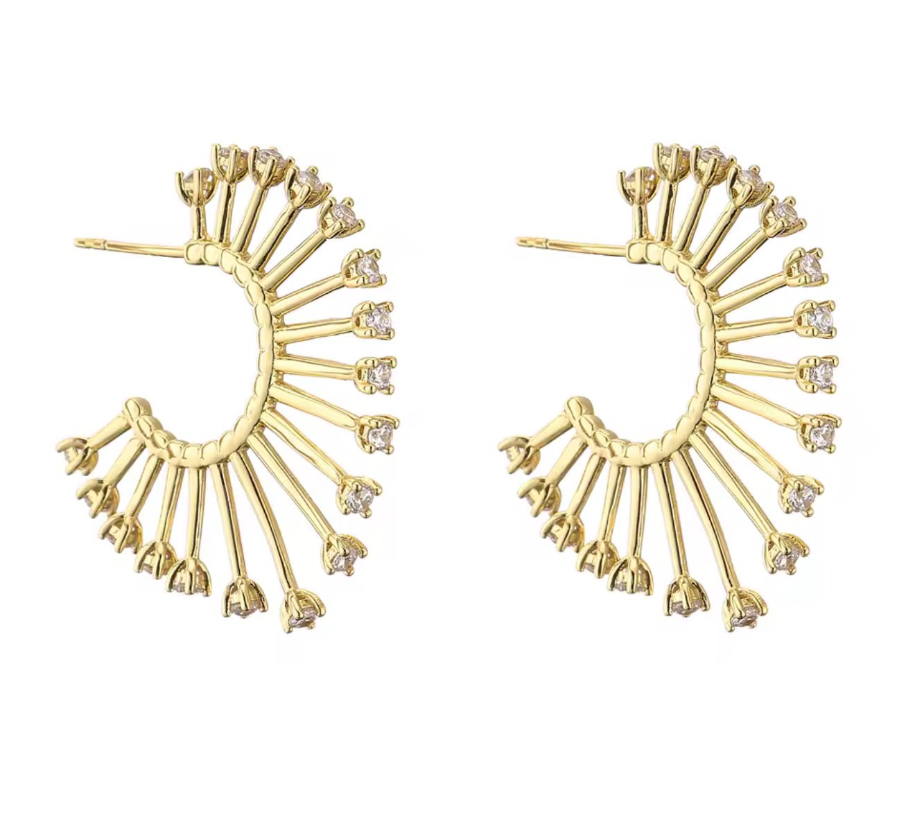 Starburst Hoops - Ballyhoo Boutique and Gift