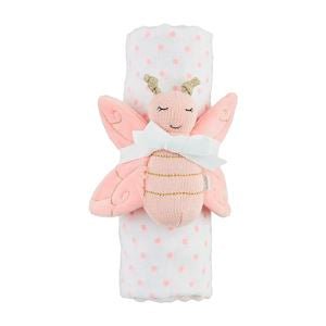 Swaddle & Rattle Set - Ballyhoo Boutique and Gift