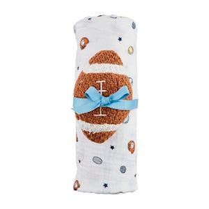 Swaddle & Rattle Set - Ballyhoo Boutique and Gift