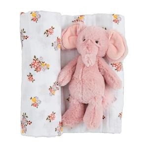 Swaddle & Rattle Set - Ballyhoo Boutique and Gift