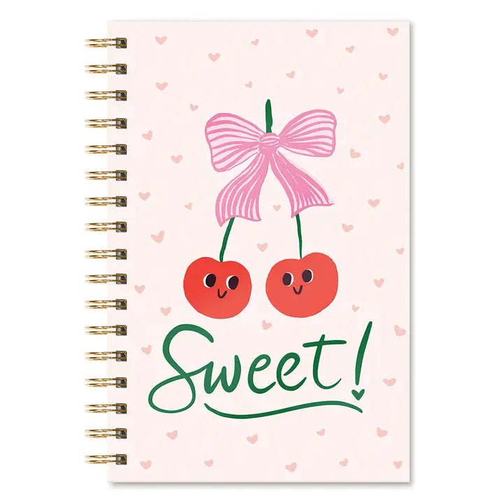 Sweetest Cherry Spiral Notebook - Ballyhoo Boutique and Gift