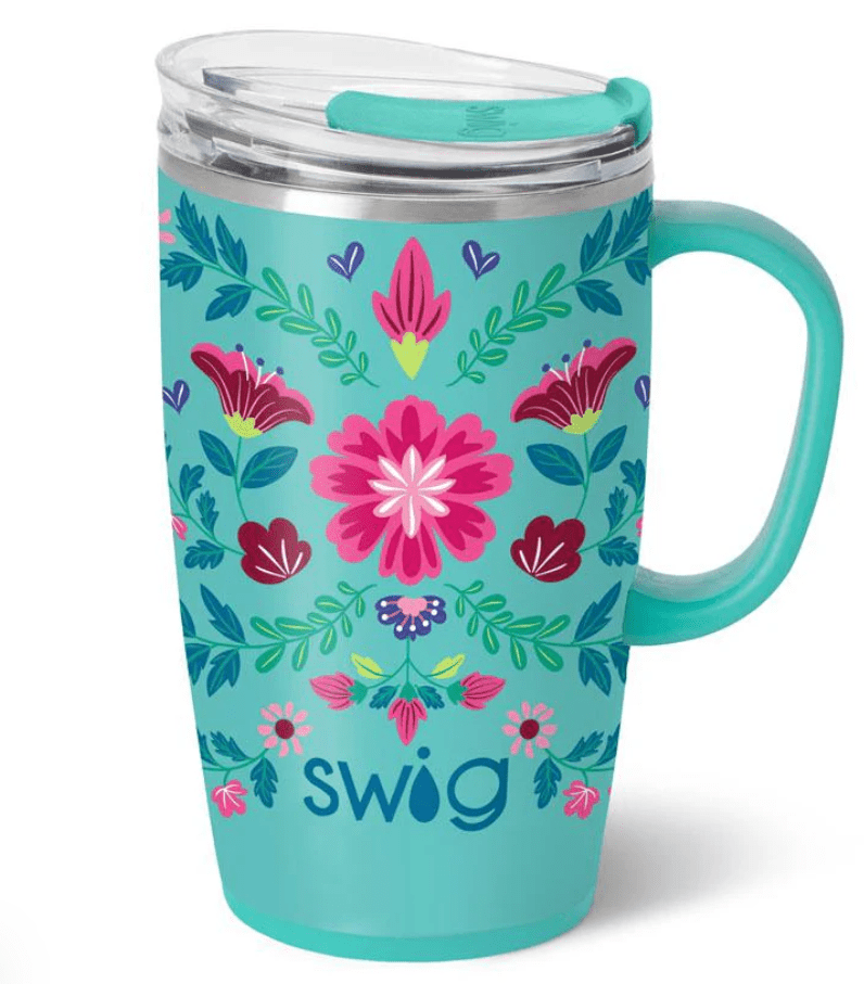 Swig Flora Azul - Ballyhoo Boutique and Gift
