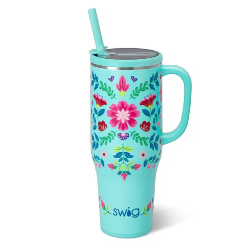 Swig Flora Azul - Ballyhoo Boutique and Gift