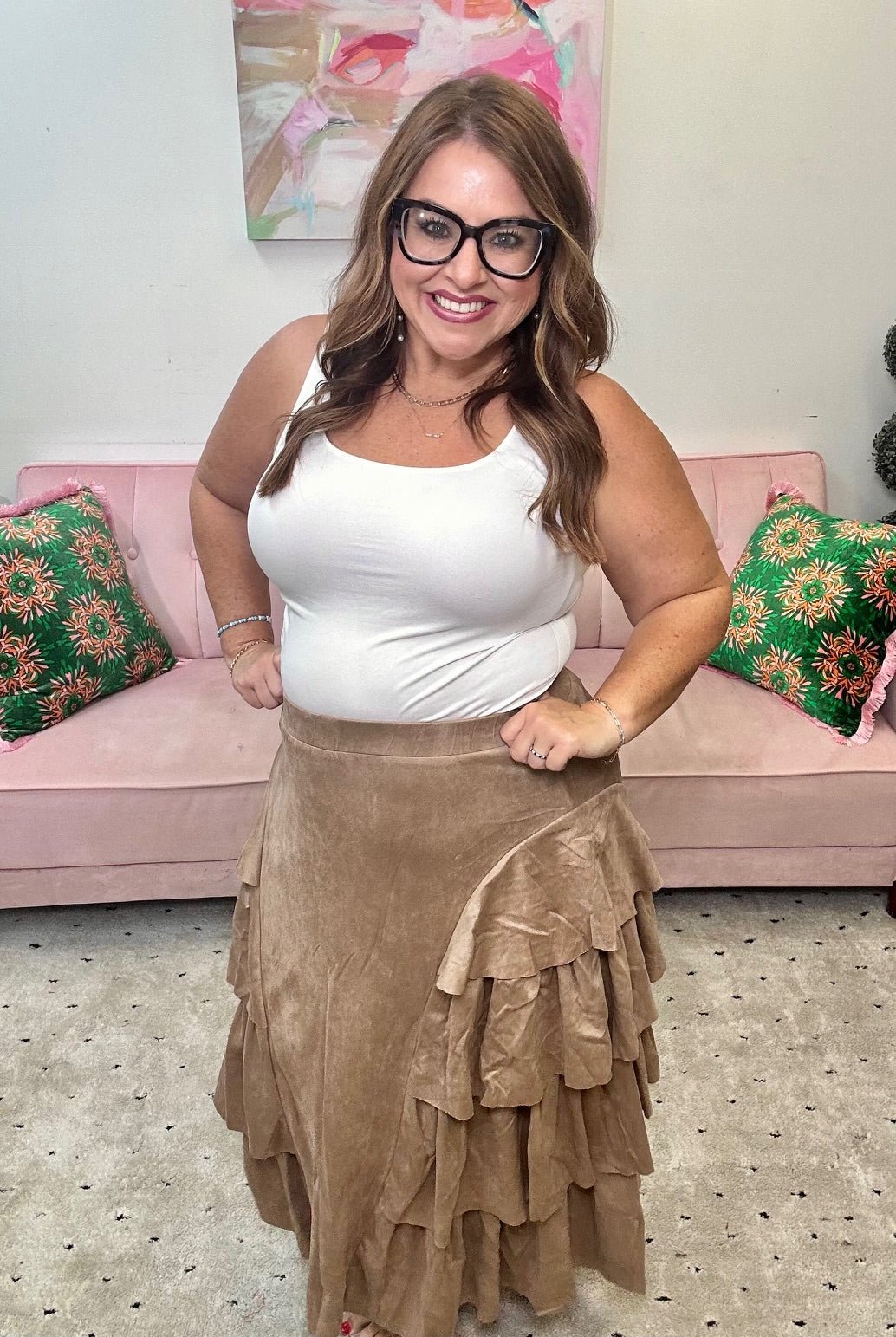 Talk of the Town Skirt - Ballyhoo Boutique and Gift
