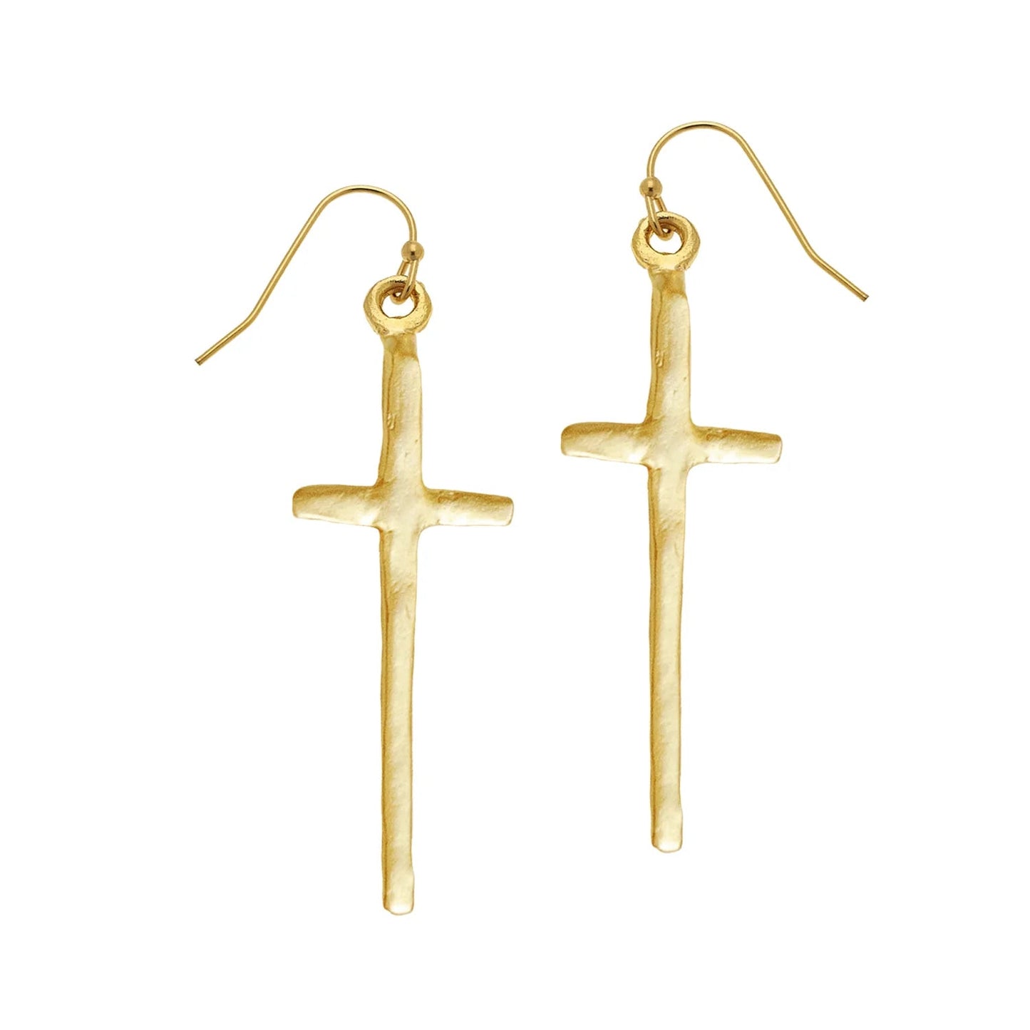 Tall Cross Earrings - Ballyhoo Boutique and Gift