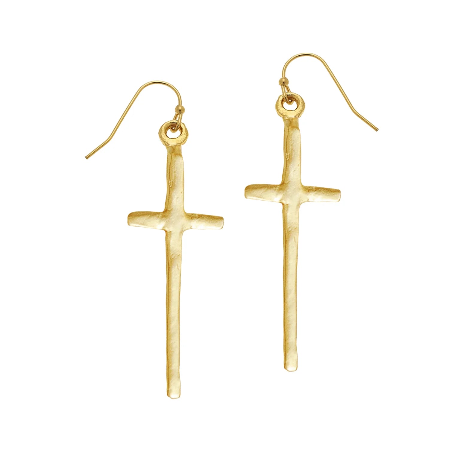 Tall Cross Earrings - Ballyhoo Boutique and Gift