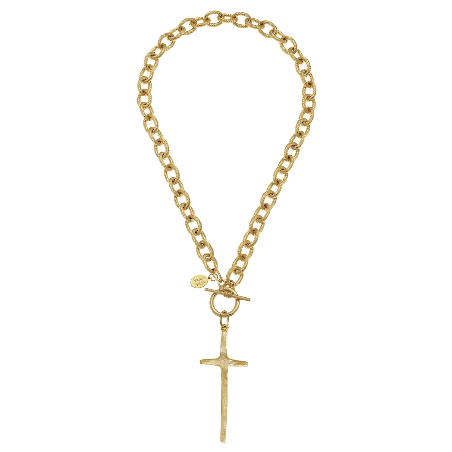 Tall Cross Toggle Necklace - Ballyhoo Boutique and Gift