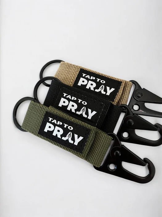 Tap to Pray Tactical Keychain - Ballyhoo Boutique and Gift